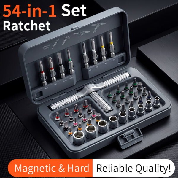 TLEDE L1010-D 54-in-1 Ratchet Screwdriver Set